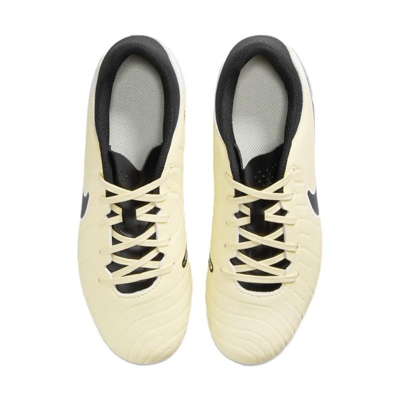Nike Tiempo Legend 10 Junior Anti Slip Wear Resistant Low Top Kids' Soccer Shoes Yellow Black Kids' Sneakers DV4349-700