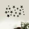 20pcs/1set Star Wall Sticker 3D Acrylic Irregular Mirror Vanity Living Room Decoration Cartoon Wall Stickers for Room Home Decor