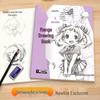 Manga Copybook Vol. 1: Q Version Characters for Beginners - Light Print Simple Pencil Sketches