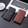 Men's Zipper Long Wallet - Large Capacity Phone Clutch