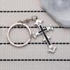 Vintage Cross Keychain Bag Pendant Backpack Decoration Couple Keysholder