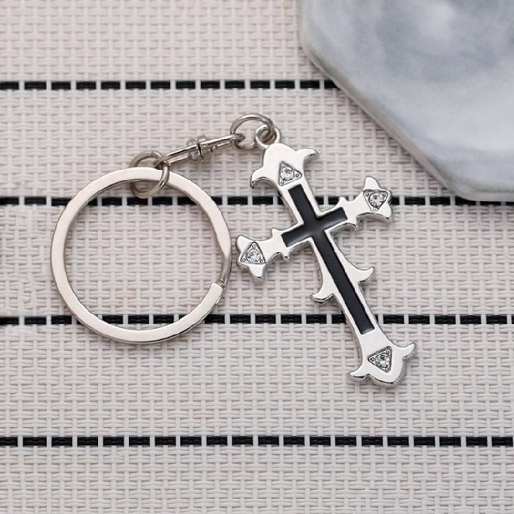 Vintage Cross Keychain Bag Pendant Backpack Decoration Couple Keysholder