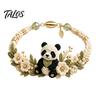 Fournitures pour la fabrication de bracelets Kit Animal Tissé DIY, Kit Fait Main Renard Chat Cerf Oiseau Loisirs Créatifs, Ensemble Crochet Floral pour Débutants Adultes Arts et Artisanat