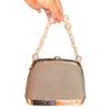 Niche Design Women'S Small Square Bag High Quality Pearl Wrist Celebrity Dinner Acrylic Clutch Bag