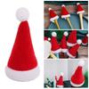 12 ks dárkových vánočních čepic Santa Claus čepice lízátko čepice láhev vína nová mini vánoční čepice párty
