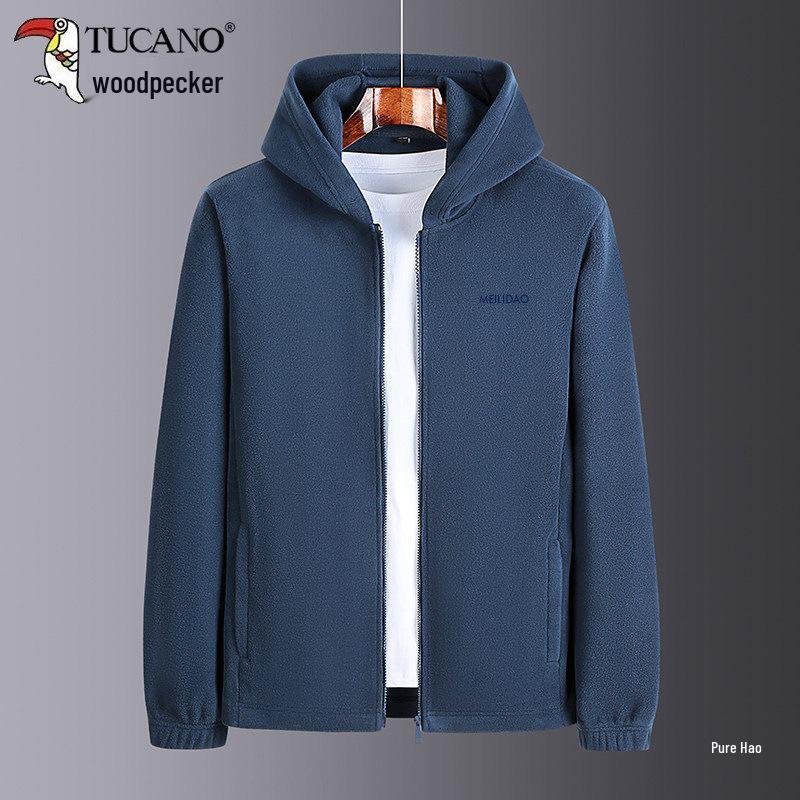 Woodpecker Men's Lightweight Down Jacket, 2026 Winter Stand Collar Casual Warm Coat