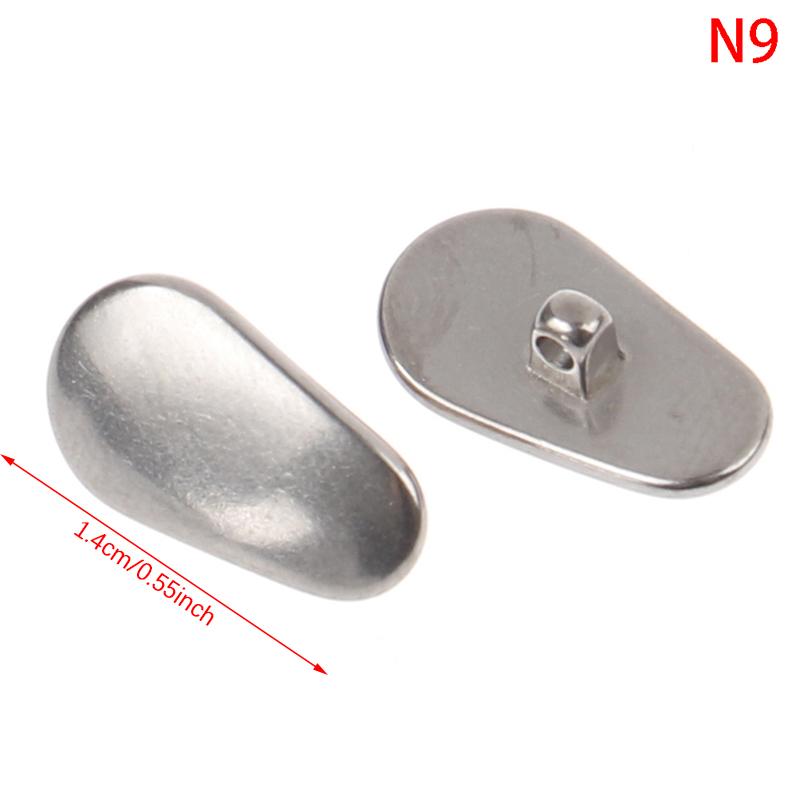 

1 пара носоупоров титановые каплевидные ввинчивающиеся для очков противоскользящий фиксатор as the picture