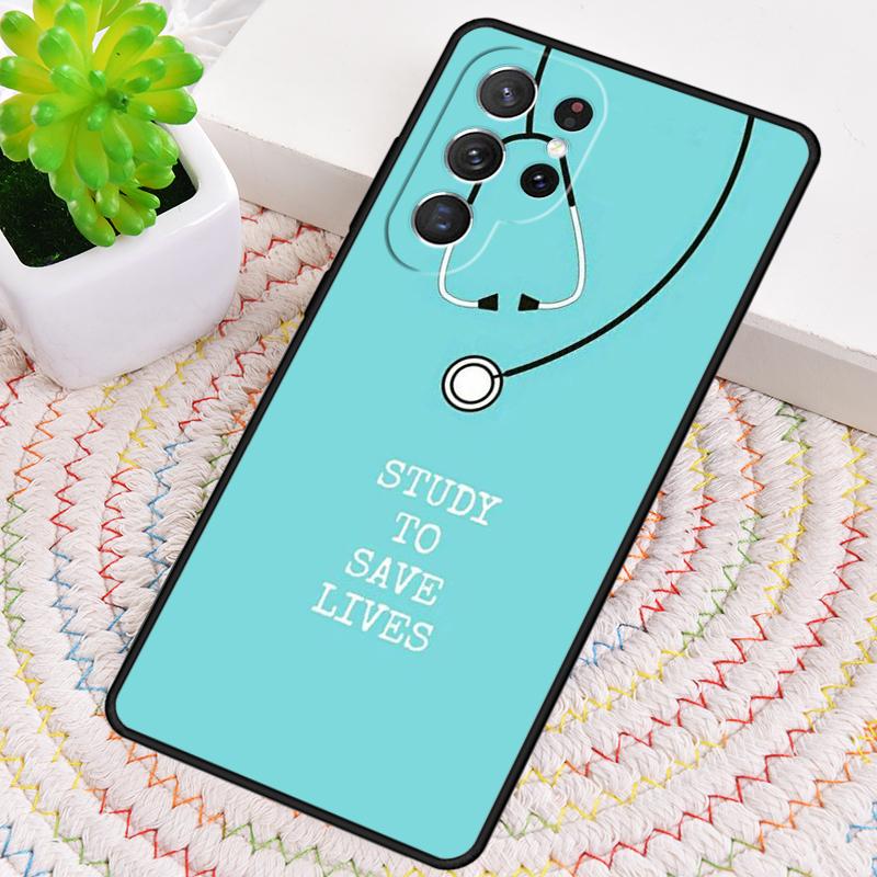 Cute Cartoon Medicine Nurse Doctor Phone Case for Samsung Galaxy note 10 pro S26 Ultra S23 S24 FE S25 S21 S22 PLUS Cove