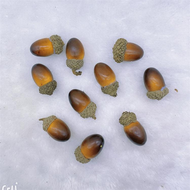 Großhandel Künstliche Eichel & Kastanie Feiertagsornamente für Weihnachtsdekoration