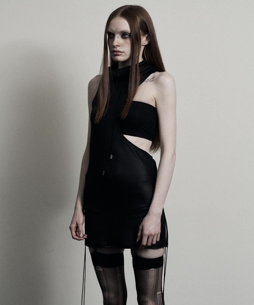 Piache Cut Out Dress_Black