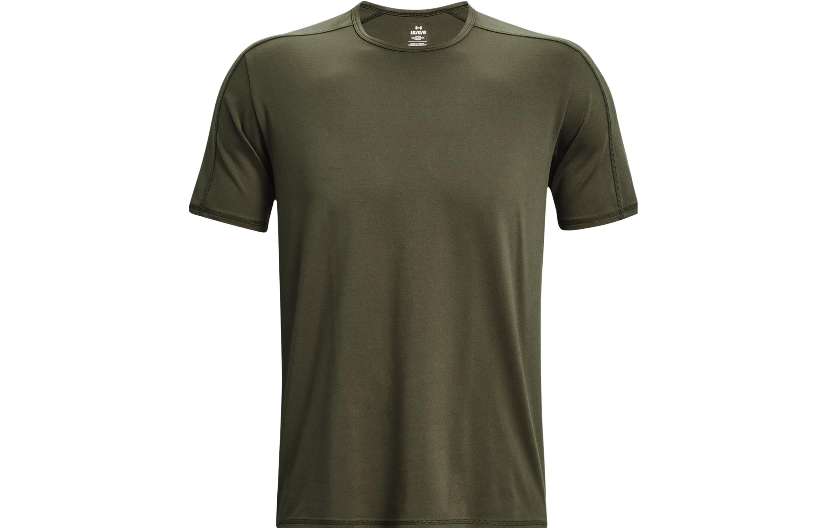 Under Armour T Shirts Men s Green Crew Neck Moderate Straight Fit 1379670-390 XL