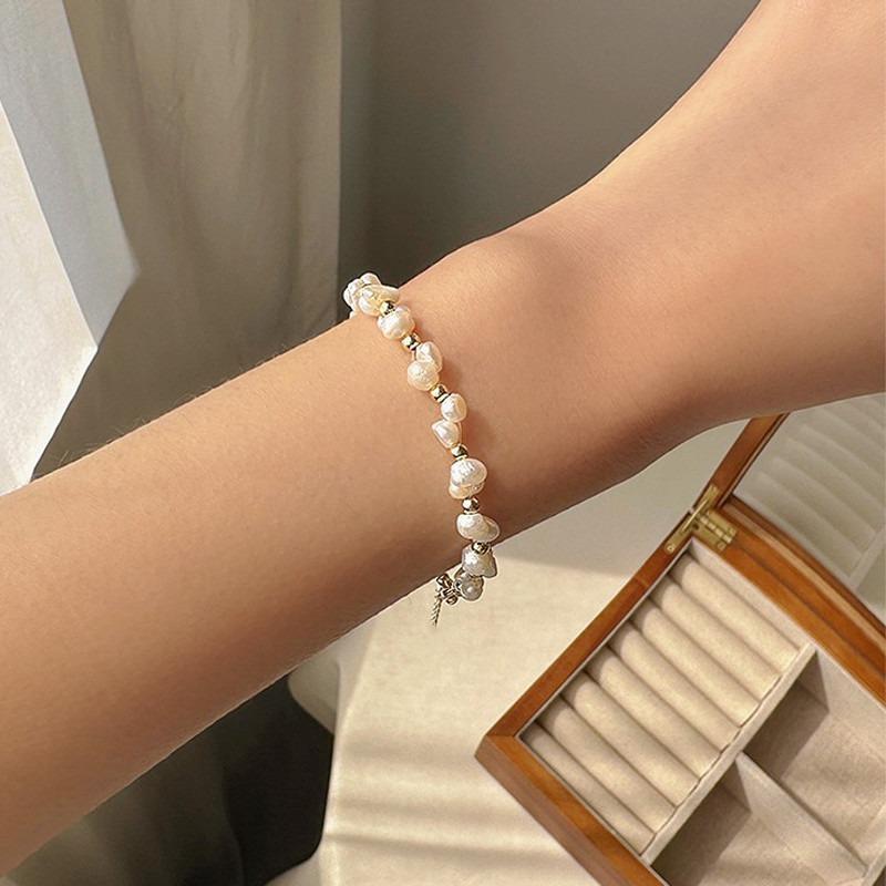 Freshwater Pearl Woven Bracelet, Special-shaped Pearl Bracelet, Beaded Bracelet
