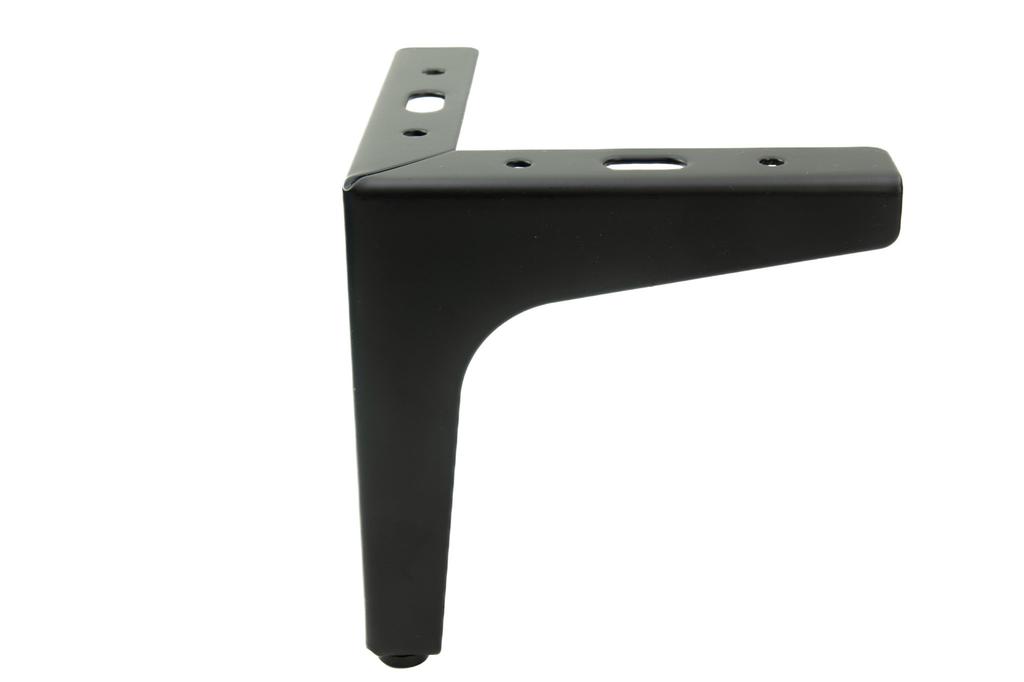 Set of 4 Furniture Legs Anchor Black Matte Height 13 Cm
