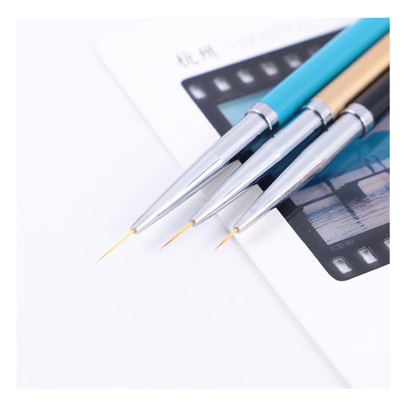 3-teiliges Pinselset für Nail Art Linienmalerei & Blumenmalerei