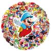 100 Stück Mario MARIO Super Mario Sticker Collection Aufkleber Set Anime Manga Sticker Niedliche Notizbuch Sticker Aufkleber Wasserfest PVC Sticker Charakter