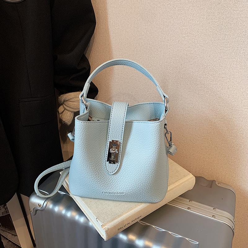 Urban Simple and Fashionable Single-shoulder Crossbody Hand-held Bucket Bag