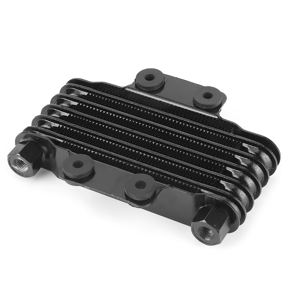 6 Row Engine Oil Cooler Black Cooling Radiator Parts for 125‑250CC Motorcycle Dirt Bike ATV