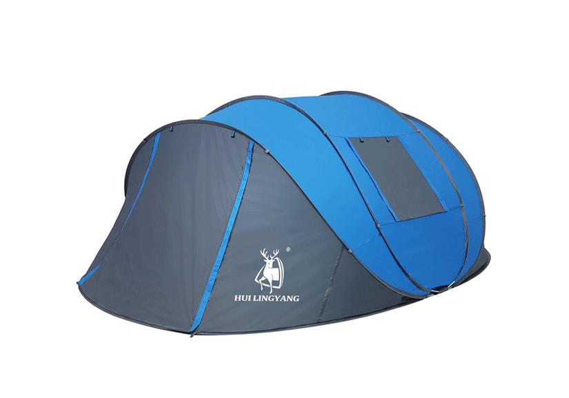 Hui Ling Yang Automatic 5-8 Person Double Layer Camping Tent - Rainproof & Sunproof 5-8 Person