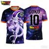 2026 Summer Dragon Ball Retro Fitness T-shirt Men's Oversized 3D Printed Short-sleeved Family Unisex Children's