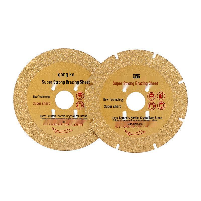 Diamond Brazed Porous Saw Blade for Angle Grinder - Cuts Stainless Steel, Metal, Cast Iron