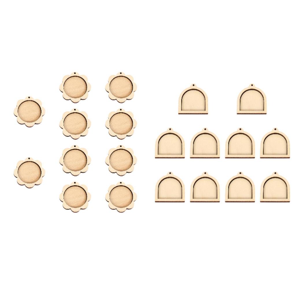 Wooden Mini Embroidery Hoop for DIY Pendant Arts Needlework Accessories Small Display Frame