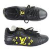 Excellent LOUIS VUITTON Low cut sneakers Luxembourg black leather 8.5 1A9JD4 Used