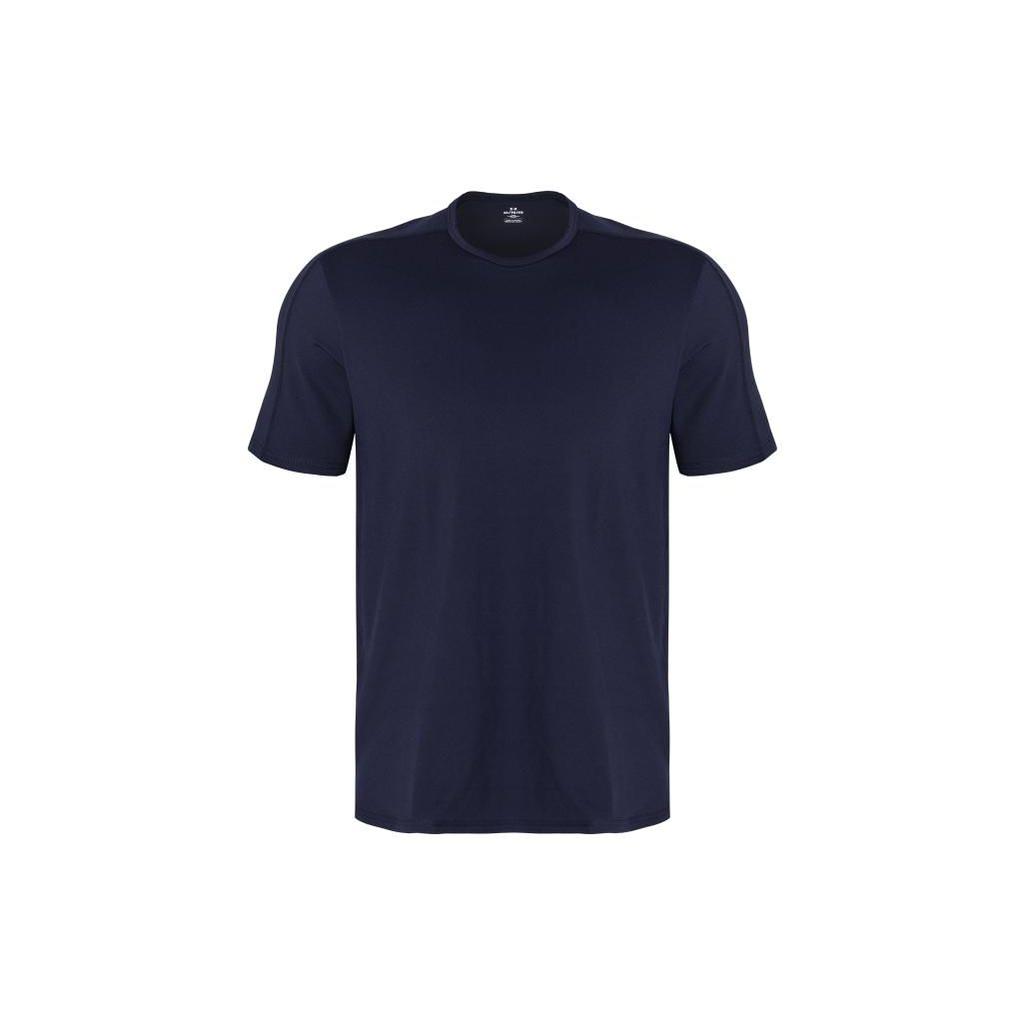 Under Armour Solid Color Training Dopamine Short Sleeve T-Shirt Men Tops Dark-Blue 1379670-410