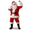 Luxurious Plus Size Christmas Santa Claus Flannel Suit For Adult Fancy Dress Outfit