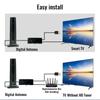 4K 1080P,Christmas Television antenna.Smart TV Indoor TV antenna - Remote HD digital reception with amplifier signal enhancer,