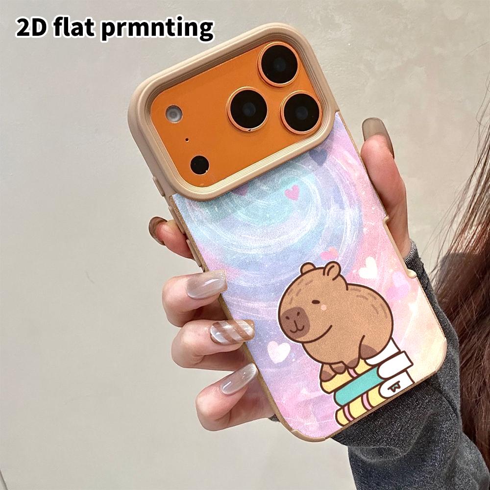 Phone Case: 2D flat lambskin suitable for iPhone 18 17 16 15 14 13 Pro film protective case, heart swirl, Christmas and Halloween gifts