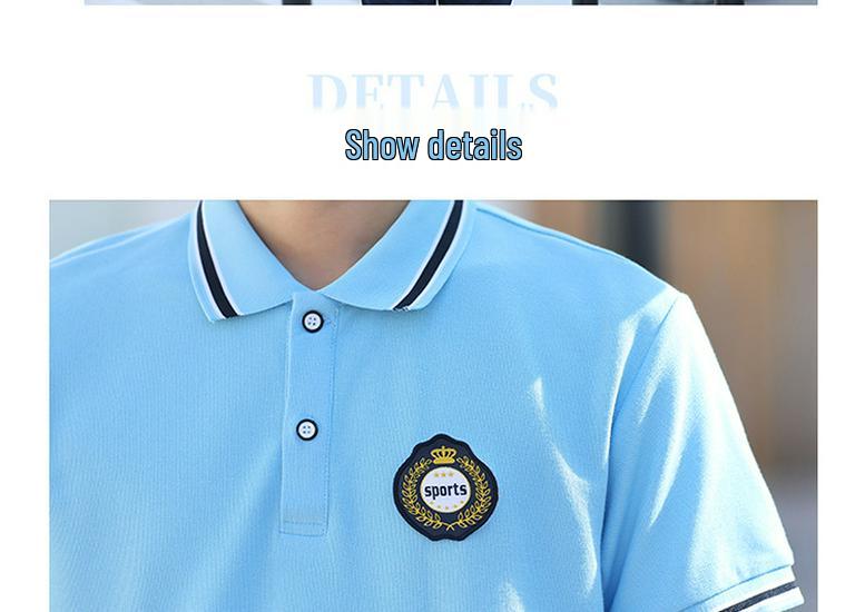 2022 Blue School Uniform Set: Summer Short Sleeve Sportswear for Primary, Junior High & High School
