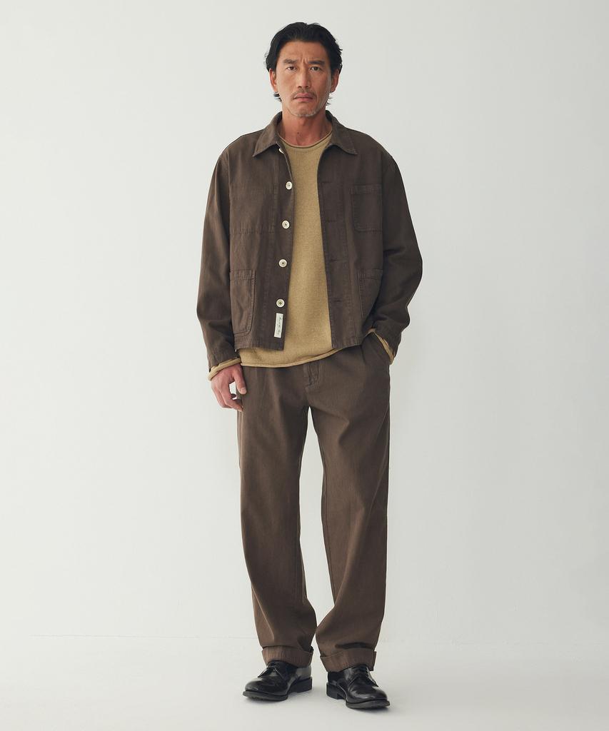 Man On The Boon Cotton Chore Jacket_Brown 4716109008