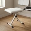 Foldable Piano Bench Upholstered Adjustable Compact Storage Folding Keyboard Seat for