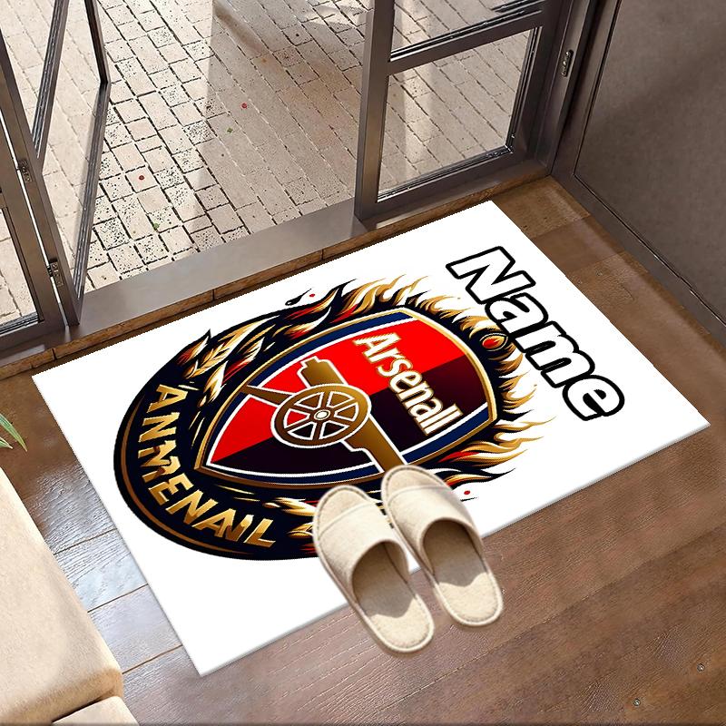 Custom Name Personalized Arsenal F.C Print Carpet, Versatile Home Decor Rug, for Playroom, Apartment, Balcony, Entryway, Hallway Gift