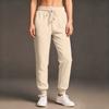 Ladies' Fashionable Solid Color Straight Leg Pants With High Waist Drawstring Pockets And Elastic Waist Casual Pants