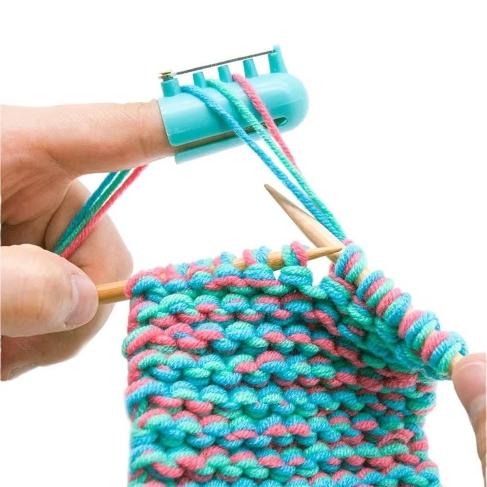 DIY Craft Yarn Guides Knitting Thimble Ring Apparel Sewing Supplies Stitch Calculator Knitting Calculator Counter Ruler