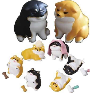 Standstones Shibagurashi 2 Figurka Shiba Inu Maskotka Gachapon Zabawka z kapsułki Kompletny zestaw 8 sztuk