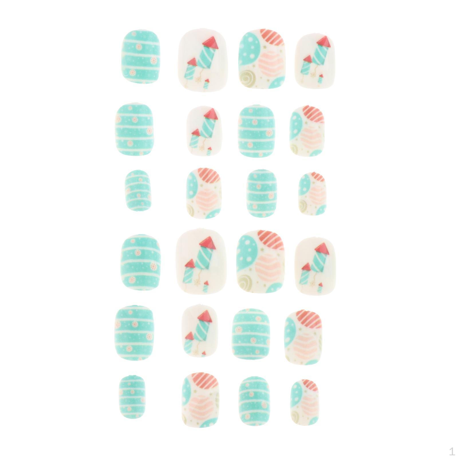 

False Cartoon Glue Artificial Cute Nails for Christmas Manicure Children Lady Child 266