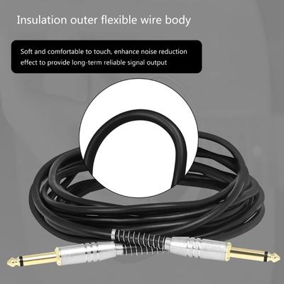 Audio Cable 6.35mm Jack Male To Male AUX Cable For Guitar Electric Piano Mixer Stereo Amplifier 6.35 To 6.35 Audio Line