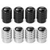 4PC Aluminium Car Tire Valve Stems Cap Gear-Shaped-Valve For Volkswagen TSI TDI R32 MK4 GTI Golf Polo Tiguan Passat Jetta Touran