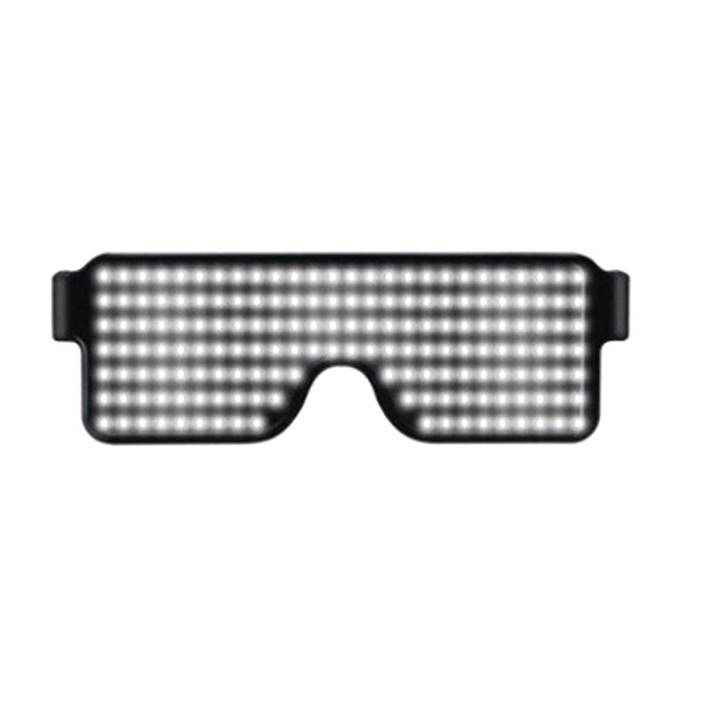 LED Light Up Glasses ABS Material USB Rechargeable Party Performance Glow Eyewear for Concerts Festivals Night Events