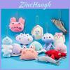 Marine Creatures Stuffed Toy For Backpack Decor With Soft Pp Cotton Filling