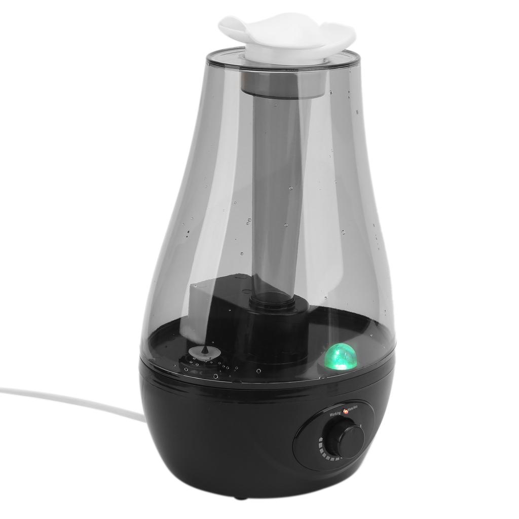 Umidificator de aer 3L, capacitate mare, pulverizare dublă cu lampă LED, umidificator, atomizor pentru animale de companie