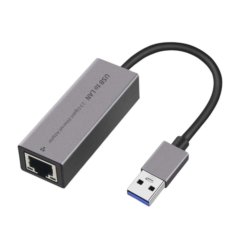 

Мережева карта Type-C/USB3.0 на RJ45 2.5G 2500Mbps USB Гігабітний Ethernet Адаптер Без драйверів Plug and Play Мережевий Адаптер Конвертер