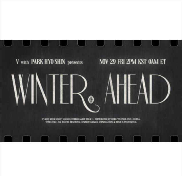 BTS V & Park Hyo Shin CD Single “Winter Ahead (Instrumental)”