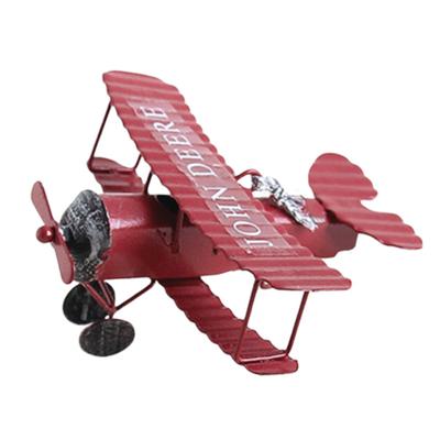 Vintage Iron Aircraft Airplane Desktop Art Fighter Modello Classico Ornamento Decor per la camera da letto del giardino di casa