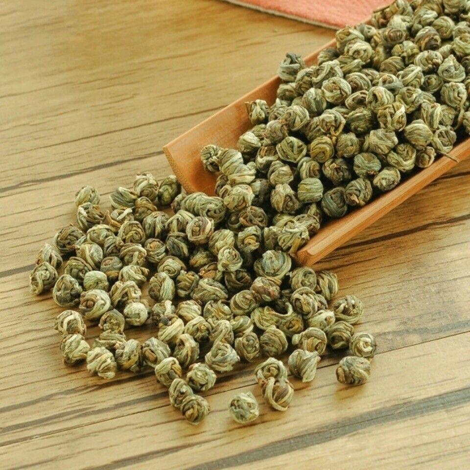 Top Premium Jasmine Dragon Pearl Ball Tea Puer King Chinês Chá de Flor Verde