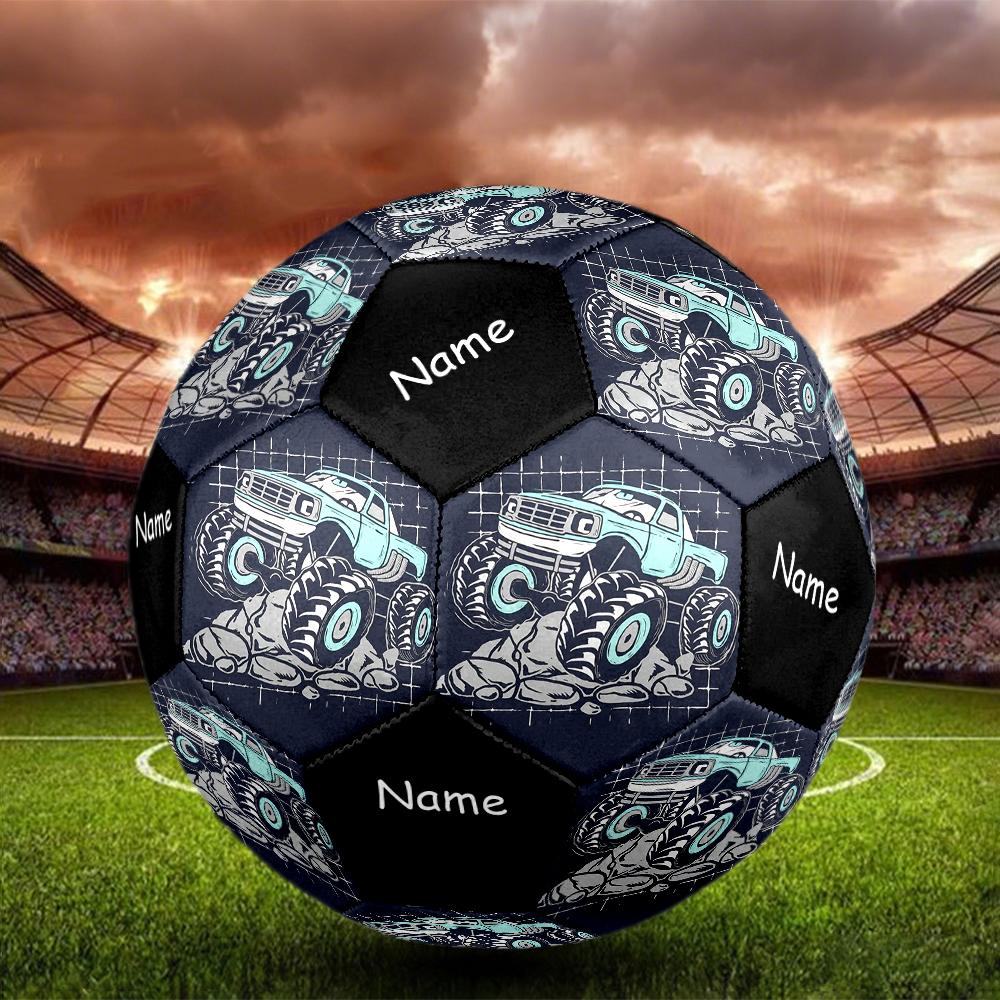 Custom Name Truck Theme Size 5 Soccer Ball, Suitable for Both Indoor and Outdoor Matches, a Gift Suitable for Everyone.