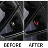 SINGARO Car Tire Valve Caps, 4 Pieces of Universal Aluminum Alloy Tire Trim Accessories Dust Tire Covers for Cars, Trucks, SUVs and Motorcycles(Red)