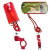 2 Pack Bike Rear View Mirror Adjustable Rotate Mirror Wide Angle Rear View Aluminum Alloy Safety
